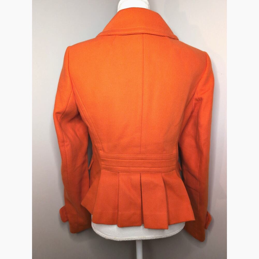 Banana Republic Statement Orange Structured Double Breasted Blazer  S - Picture 4 of 10